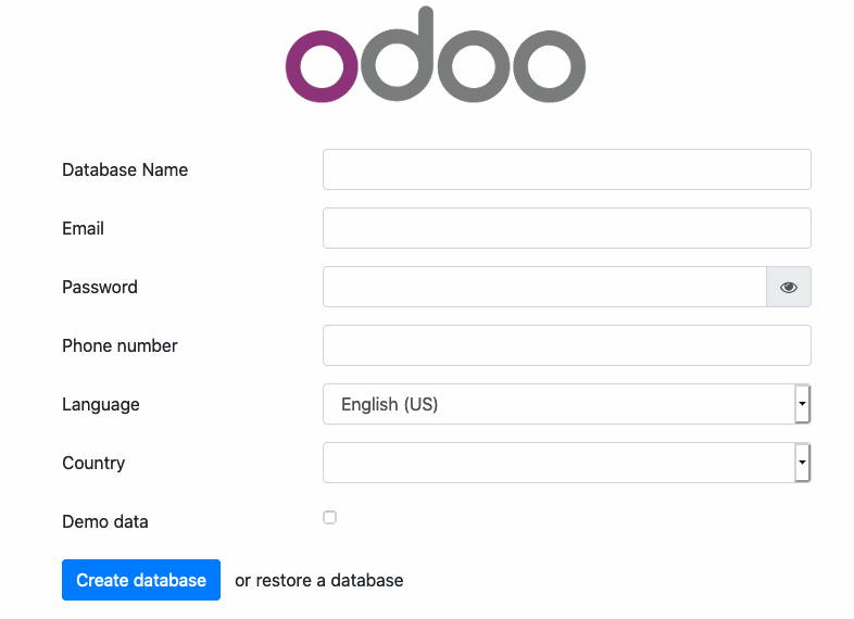 Odoo • Una imagen con una leyenda